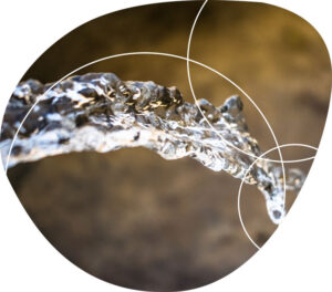water spray close up