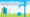 World Water day fundraising goal tracker infographic.